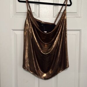 Torrid Metallic Black and Bronze Camisole